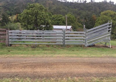 Stock fencing and cattle yards